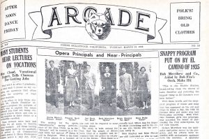 Old issue of The Arcade from 1935