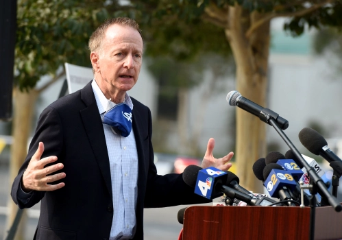 LAUSD Superintendent Austin Beutner presenting plans school re-openings.