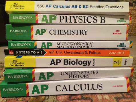 As shown by the image of books above, there are a lot  of AP subjects.
