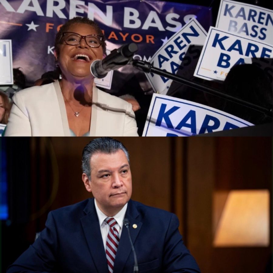 Karen Bass the first female elected as Los Angeles Mayor. Alex Padilla the first Latino elected as Senate.
