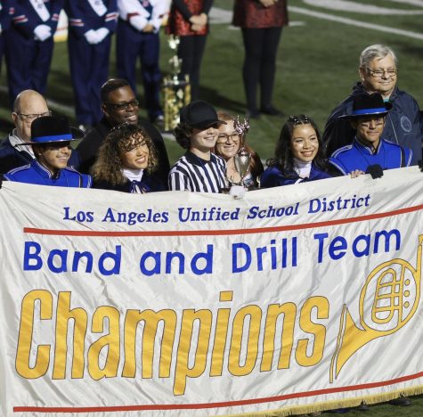 NHHS Band and Drill Team are D1 Champions! Photo courtesy of Daniella Padilla.