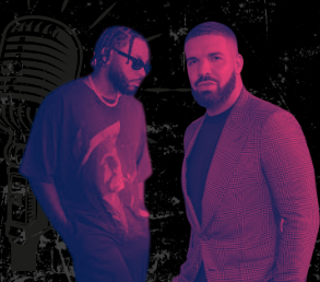 Kendrick Lamar and Drake. Graphic Credit: Erica Sherkin