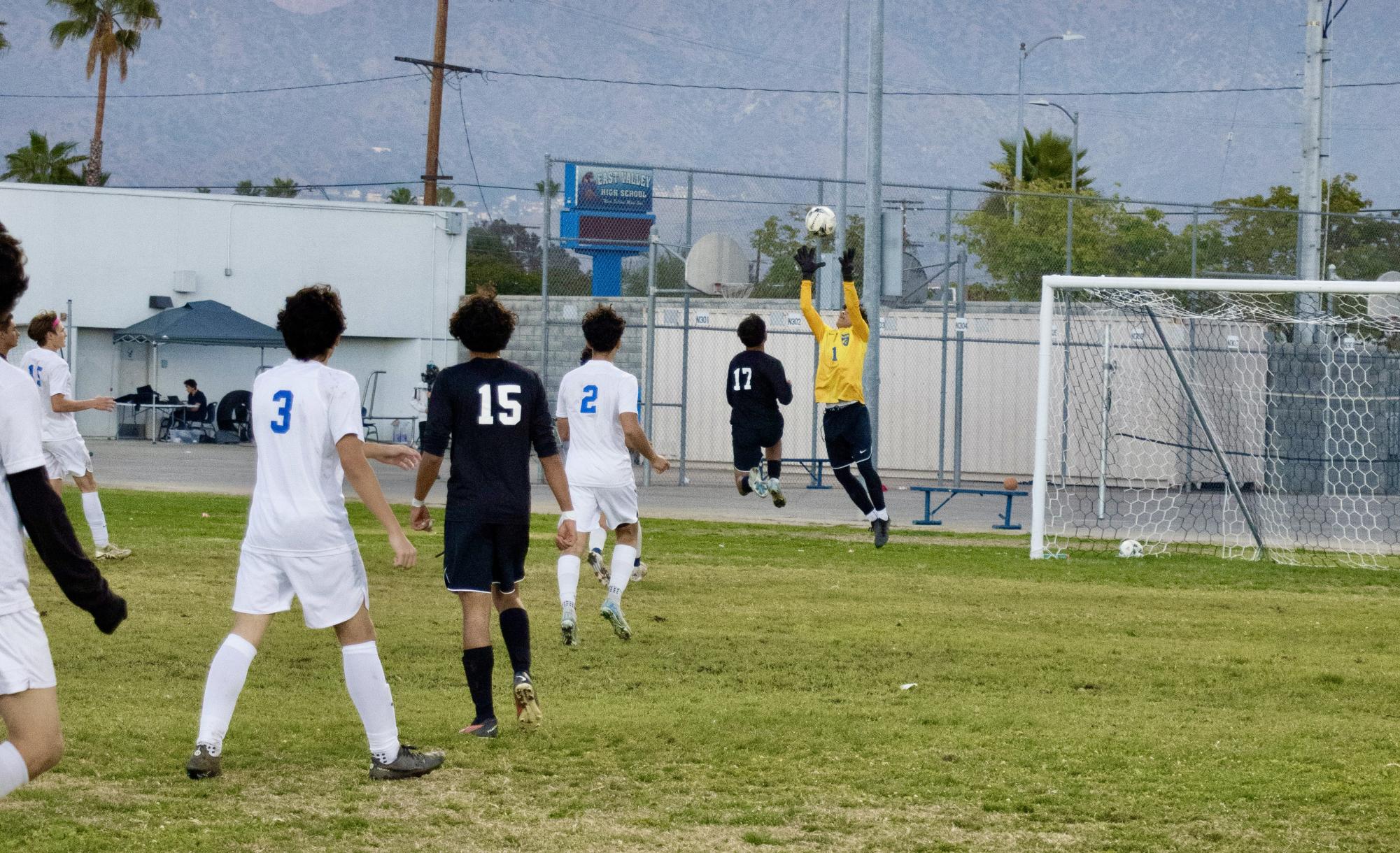 Huskies make a sweet save against the Falcons