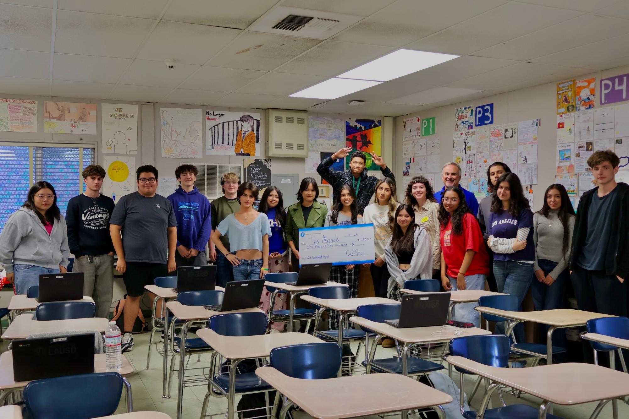 California Press Foundation awards equipment grant to NHHS Arcade