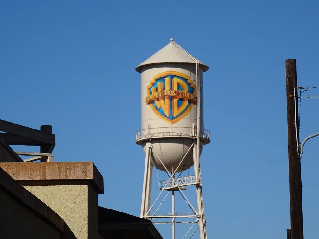  Water tower with a Warner Bros logo on it. (Photo from Collections - GetArchive)